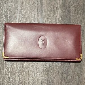 Cartier Burgundy Continental Wallet